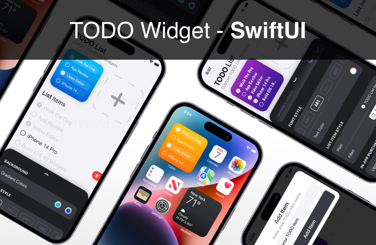 TODO Widget iOS app template